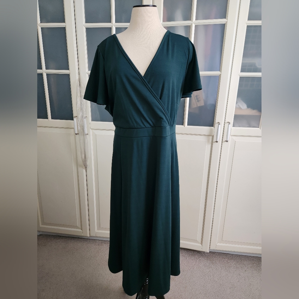 Elegant Dark Green Dress